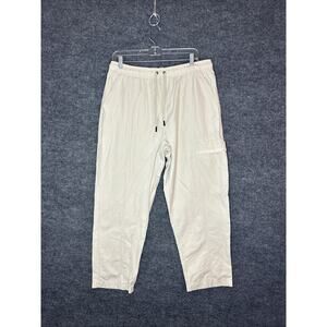 Nike Jordan Essentials Woven Pants Mens Size Large Stretch Beige Jumpman Logo